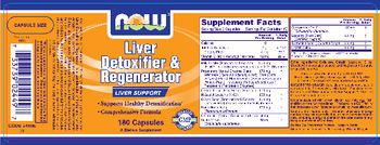 NOW Liver Detoxifier & Regenerator - supplement