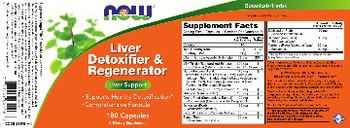 NOW Liver Detoxifier & Regenerator - supplement