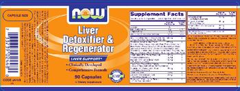 NOW Liver Detoxifier & Regenerator - supplement