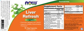 NOW Liver Refresh - supplement