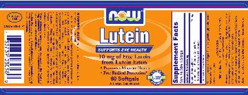 NOW Lutein - supplement