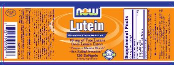 NOW Lutein - supplement