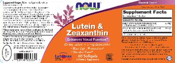 NOW Lutein & Zeaxanthin - supplement