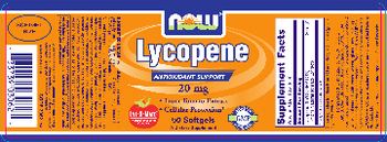 NOW Lycopene 20 mg - supplement