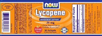 NOW Lycopene 20 mg - supplement