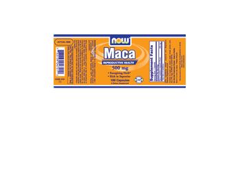 NOW Maca 500 mg - supplement