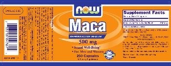 NOW Maca 500 mg - supplement