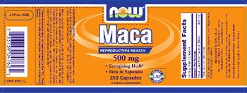 NOW Maca 500 mg - supplement