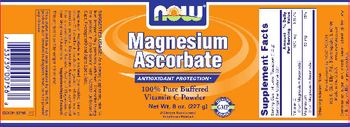 NOW Magnesium Ascorbate - supplement