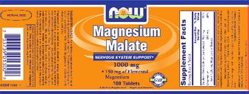 NOW Magnesium Malate 1000 mg - supplement