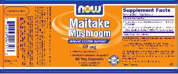 NOW Maitake Mushroom 60 mg - supplement