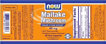 NOW Maitake Mushroom 60 mg - supplement