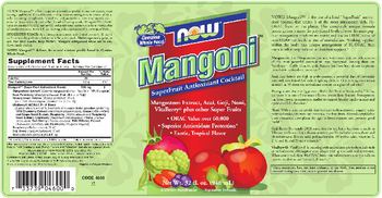 NOW Mangoni SuperFruit Antioxidant Cocktail - supplement