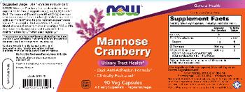 NOW Mannose Cranberry - supplement