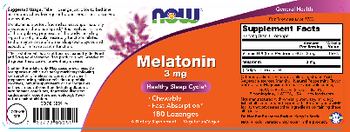 NOW Melatonin 3 mg - supplement