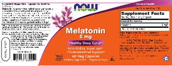 NOW Melatonin 5 mg - supplement