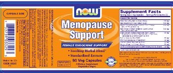 NOW Menopause Support - supplement