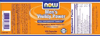 NOW Men's Virility Power - supplement