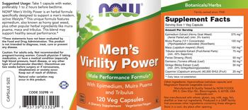 NOW Men's Virility Power - supplement