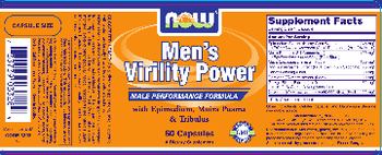 NOW Men's Virility Power - supplement