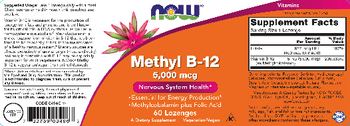 NOW Methyl B-12 5,000 mcg - supplement