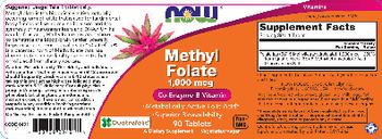 NOW Methyl Folate 1,000 mcg - supplement