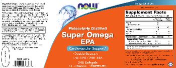 NOW Molecularly Distilled Super Omega EPA - supplement