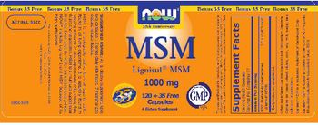 NOW MSM Lignisul MSM 1000 mg - supplement