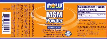 NOW MSM Powder - supplement