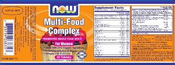 NOW Multi-Food Complex For Women - supplement