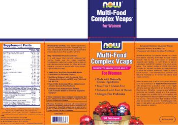 NOW Multi-Food Complex Vcaps For Women - supplement