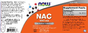NOW NAC 1000 mg - supplement