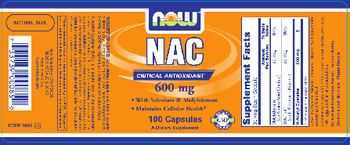 NOW NAC 600 mg - supplement