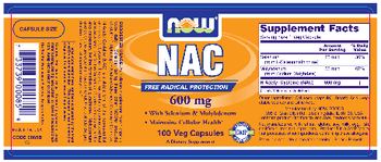 NOW NAC 600 mg - supplement