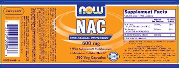 NOW NAC 600 mg - supplement