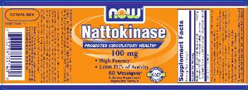 NOW Nattokinase 100 mg - supplement