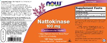 NOW Nattokinase 100 mg - supplement