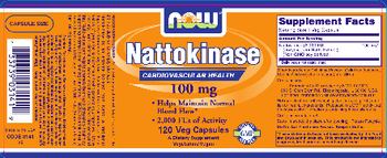 NOW Nattokinase 100 mg - supplement