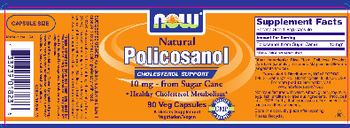 NOW Natural Policosanol 10 mg - supplement