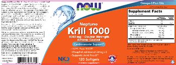 NOW Neptune Krill 1000 Double Strength - supplement