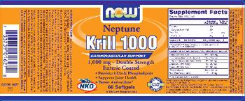 NOW Neptune Krill 1000 - supplement