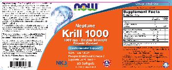 NOW Neptune Krill Oil 1000 1000 mg - Double Strength - supplement