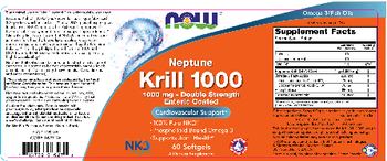 NOW Neptune Krill Oil 1000 - supplement