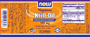 NOW Neptune Krill Oil 500 mg - supplement