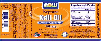 NOW Neptune Krill Oil 500 mg - supplement