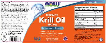 NOW Neptune Krill Oil 500 mg - supplement