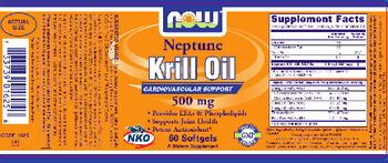 NOW Neptune Krill Oil 500 mg - supplement