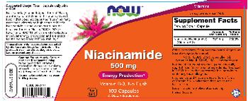 NOW Niacinamide 500 mcg - supplement