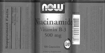 NOW Niacinamide Vitamin B-3 500 mg - supplement