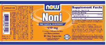 NOW Noni 450 mg - supplement